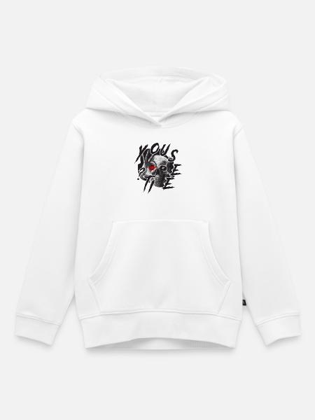 Siehst du es ? - Kinder Premium Organic Hoodie - Weiß