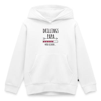 werdender Drillingspapa Schwangerschaft Drillinge - Kinder Premium Organic Hoodie - Weiß - Vorne - AI Model Kid Female (0cm)