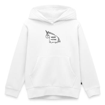 Licorne - Dead Inside - Sweat Premium à capuche enfant bio - blanc - Devant - AI Model Kid Female (0cm)