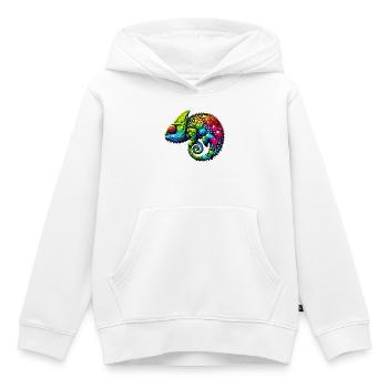 Chamäleon - Kinder Premium Organic Hoodie - Weiß - Vorne - AI Model Kid Female (0cm)