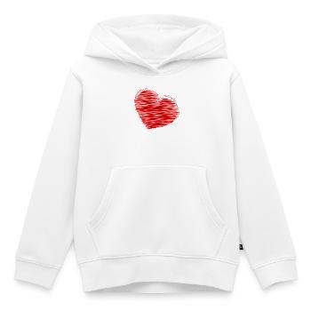 PAAR. ICH HABE GERADE GEHEIRATET. Junggesellinnenabschied. VALENTINSTAG. LIEBE. - Kinder Premium Organic Hoodie - Weiß - Vorne - AI Model Kid Female (0cm)