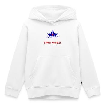 FROHE FEIERTAGE - Kinder Premium Organic Hoodie - Weiß - Vorne - AI Model Kid Female (0cm)
