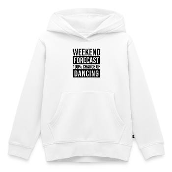 danseur - Sweat Premium à capuche enfant bio - blanc - Devant - AI Model Kid Female (0cm)