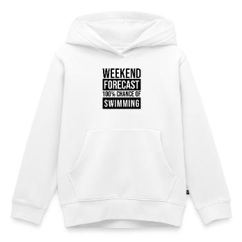 Schwimmen, schwimmen, schwimmen, schwimmen - Kinder Premium Organic Hoodie - Weiß - Vorne - AI Model Kid Female (0cm)