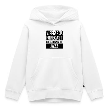 jazz - Sweat Premium à capuche enfant bio - blanc - Devant - AI Model Kid Female (0cm)