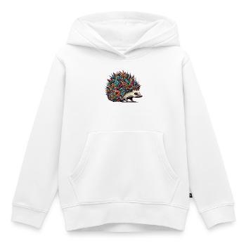 Igel - Kinder Premium Organic Hoodie - Weiß - Vorne - AI Model Kid Female (0cm)