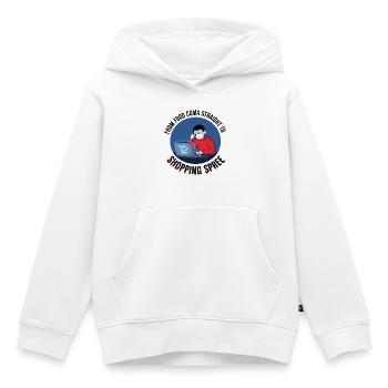 Virée shopping du Black Friday - Sweat Premium à capuche enfant bio - blanc - Devant - AI Model Kid Female (0cm)