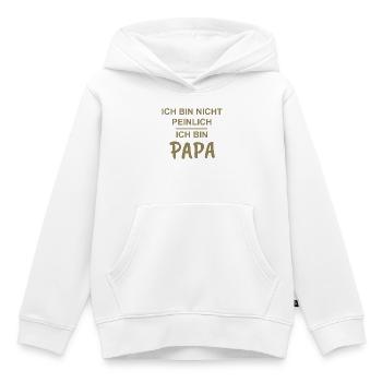Papa Teenager ich bin nicht peinlich ich bin Papa - Kinder Premium Organic Hoodie - Weiß - Vorne - AI Model Kid Female (0cm)