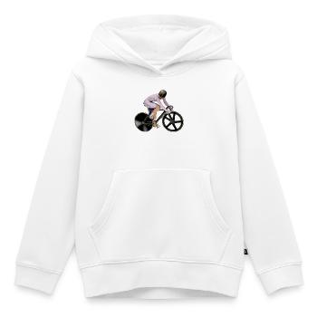Radsport - Kinder Premium Organic Hoodie - Weiß - Vorne - AI Model Kid Female (0cm)