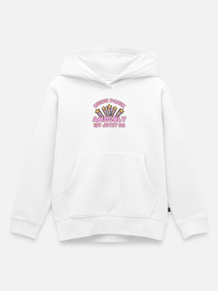 Amberly als Frauenname - Kinder Premium Organic Hoodie - Weiß
