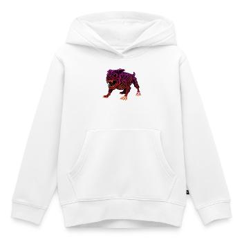 Neon Skelett Dinosaurier - Kinder Premium Organic Hoodie - Weiß - Vorne - AI Model Kid Female (0cm)