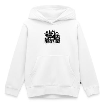 Erzgebirge typisch Silhouette - Kinder Premium Organic Hoodie - Weiß - Vorne - AI Model Kid Female (0cm)