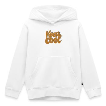 RESTEZ AU FRAIS - Sweat Premium à capuche enfant bio - blanc - Devant - AI Model Kid Female (0cm)