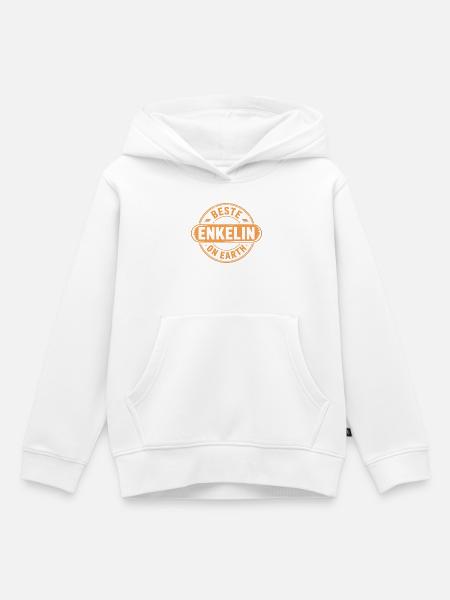 Beste Enkelin Geschenk - Kinder Premium Organic Hoodie - Weiß