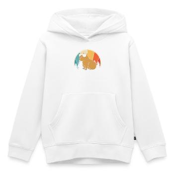 Bon anniversaire - Sweat Premium à capuche enfant bio - blanc - Devant - AI Model Kid Female (0cm)