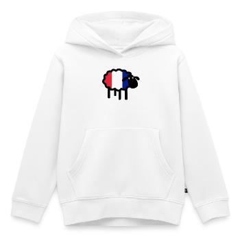 French sheep - Kids Premium Organic Hoodie - white - Front - AI Model Kid Female (0cm)