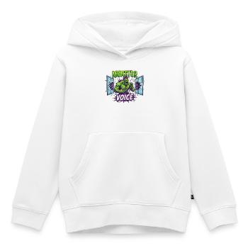 Monster Voice Rocker - Kinder Premium Organic Hoodie - Weiß - Vorne - AI Model Kid Female (0cm)