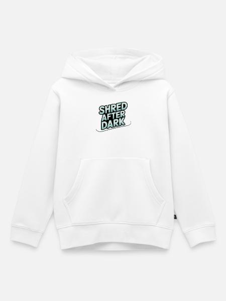 Shred nach Mitternacht - Kinder Premium Organic Hoodie - Weiß