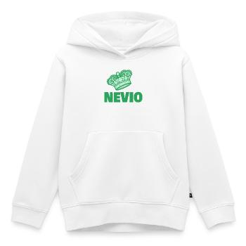 Nevio als Vorname - Kinder Premium Organic Hoodie - Weiß - Vorne - AI Model Kid Female (0cm)