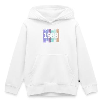 1988 - Kids Premium Organic Hoodie - white - Front - AI Model Kid Female (0cm)