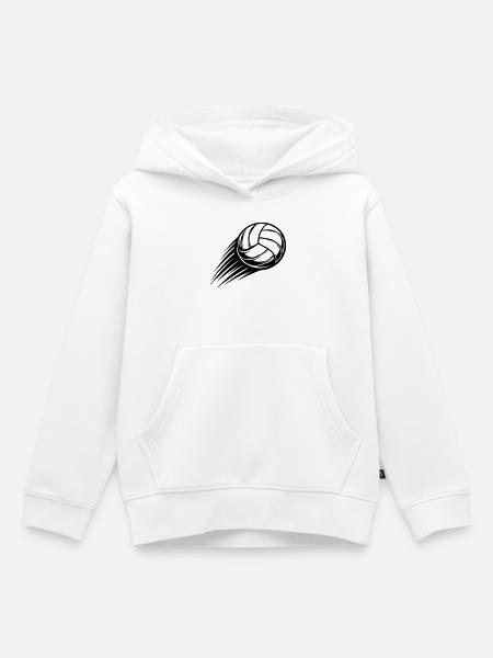 Volleyball Ball - Kinder Premium Organic Hoodie - Weiß