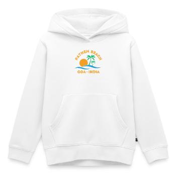 Plage de Patnem Goa, Inde - Sweat Premium à capuche enfant bio - blanc - Devant - AI Model Kid Female (0cm)
