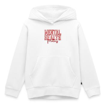 Chemise fleurie Mental Health Matters – Santé mentale - Sweat Premium à capuche enfant bio - blanc - Devant - AI Model Kid Female (0cm)