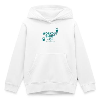 Workout Shirt - Kinder Premium Organic Hoodie - Weiß - Vorne - AI Model Kid Female (0cm)