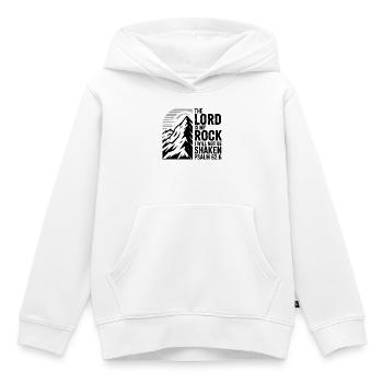 The Lord Is My Rock Psalm 62 - Kinder Premium Organic Hoodie - Weiß - Vorne - AI Model Kid Female (0cm)