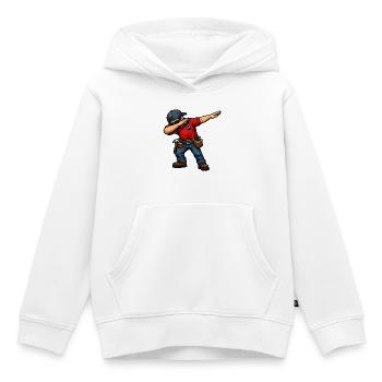 Dabbing Dachdecker - Kinder Premium Organic Hoodie - Weiß - Vorne - AI Model Kid Female (0cm)