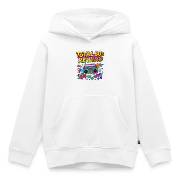Total 80s Rewind - Kinder Premium Organic Hoodie - Weiß - Vorne - AI Model Kid Female (0cm)