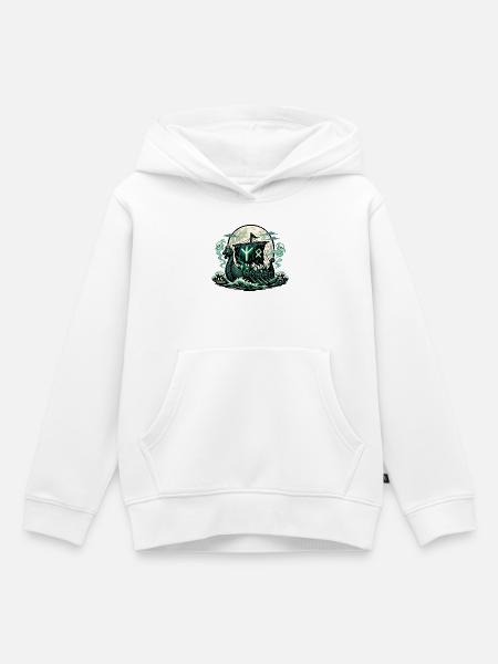 Nordisches Geisterschiff - Kinder Premium Organic Hoodie - Weiß
