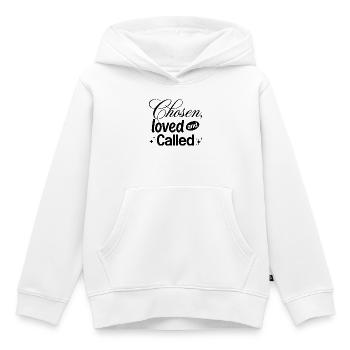 Chosen, Loved and Called - Kinder Premium Organic Hoodie - Weiß - Vorne - AI Model Kid Female (0cm)