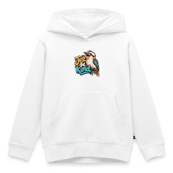 Großes Lachen - Kinder Premium Organic Hoodie - Weiß - Vorne - AI Model Kid Female (0cm)