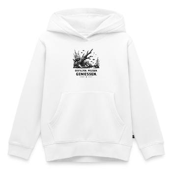 Unterwasser-Wald Fische - Kinder Premium Organic Hoodie - Weiß - Vorne - AI Model Kid Female (0cm)