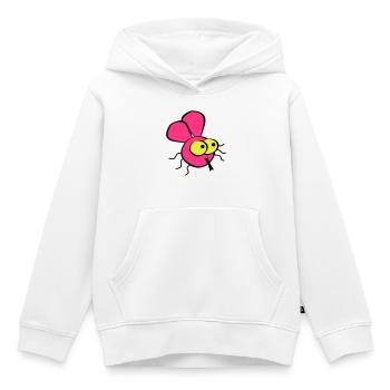 Fliege - Kinder Premium Organic Hoodie - Weiß - Vorne - AI Model Kid Female (0cm)