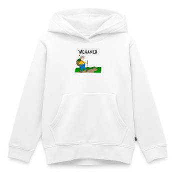 Wanderlust - Kinder Premium Organic Hoodie - Weiß - Vorne - AI Model Kid Female (0cm)