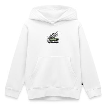 Defender 90 Splash - Kinder Premium Organic Hoodie - Weiß - Vorne - AI Model Kid Female (0cm)