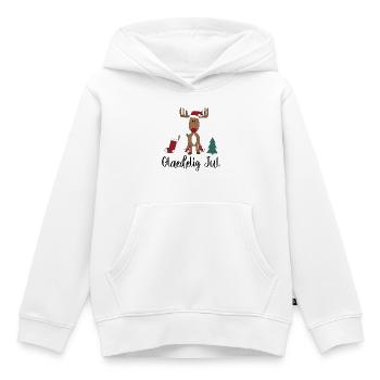 Christmas Danish - Kids Premium Organic Hoodie - white - Front - AI Model Kid Female (0cm)