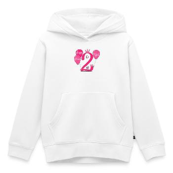 Happy Birthday 2 Baby Girl - Kinder Premium Organic Hoodie - Weiß - Vorne - AI Model Kid Female (0cm)