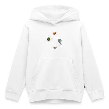 Planeten - Kinder Premium Organic Hoodie - Weiß - Vorne - AI Model Kid Female (0cm)