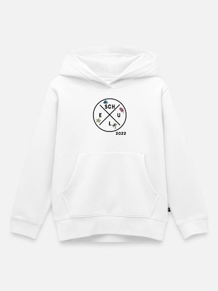 Schule 2022 - Kinder Premium Organic Hoodie - Weiß