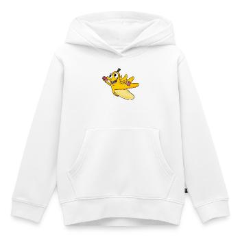 Banane - Sweat Premium à capuche enfant bio - blanc - Devant - AI Model Kid Female (0cm)