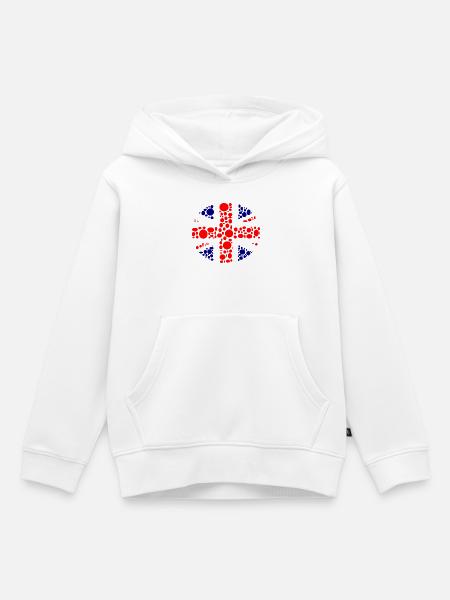 England - Kinder Premium Organic Hoodie - Weiß