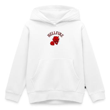 diable, satan, diable, hellfire - Sweat Premium à capuche enfant bio - blanc - Devant - AI Model Kid Female (0cm)