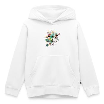 Fußballer - Fussball spielen - Fussballspieler - Kinder Premium Organic Hoodie - Weiß - Vorne - AI Model Kid Female (0cm)