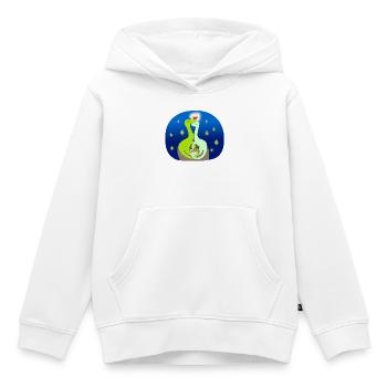 Compsognate in der Liebe - Kinder Premium Organic Hoodie - Weiß - Vorne - AI Model Kid Female (0cm)