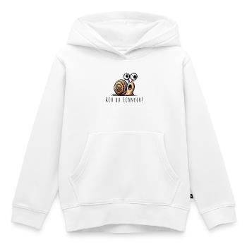 Ach du Schneck wortspiel - Kinder Premium Organic Hoodie - Weiß - Vorne - AI Model Kid Female (0cm)