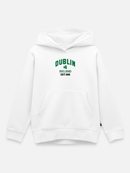 Dublin - Irland - Kinder Premium Organic Hoodie - Weiß