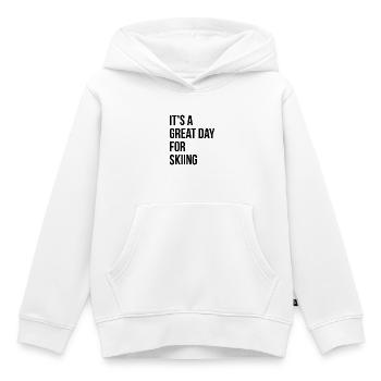 Ski Ski Ski - Kids Premium Organic Hoodie - white - Front - AI Model Kid Female (0cm)